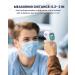 Digital Infrared Thermometer for Adults and Kids - Touchless Forehead Thermometer with Fever Alarm - FSA Eligible - Silent Mode - White - Buy Online on GoSupps.com