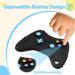 BPA-Free Silicone Game Controller Teething Toy with Dummy Chain for 0-6 Months Baby - Black Baby Teether Relief - Buy Online on GoSupps.com