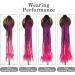 Fake Hair Bun 24 Inch Braided Ponytail Multicolor Braid Extensions Rainbow Braided Hair Extensions Synthetic Wigs with Elastic Bands Hair Accessories (Color : #99 Size : 24inch) 24inch #99 - Buy Online on GoSupps.com