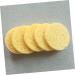 50 Pack Yellow Round Compressed Makeup & Bath Sponges - Face Wash, Body Cleansing, Exfoliating Loofah Kit - Buy Online on GoSupps.com
