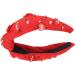 Knotted Headbands for Women Girls Heart Rhinestone Embellished Fashion Head Band for Valentine Day Date Night Birthday Party (Red) - Buy Online on GoSupps.com