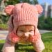 KAKU NANU Toddler Winter Hat | Double Pom Pom Earflap Beanie with Fleece Lining | Suitable for Baby Boys and Girls | 2-4 Years | Pink - Buy Online on GoSupps.com