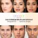 Docolor Duo Eyebrow Brush - Professional Angled Eye Brow & Spoolie Brush in White - Buy Online on GoSupps.com
