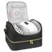 Sac Pour Vernis Semi Permanent Sac De Rangement De Vernis Ongles 60 Bouteilles Kit De Soins De Maquillage Cosm tique Portable Outil De Soins Des Ongles Sac D'huile Essentielle Bo te De Rangemen Noir