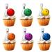 18pcs Bowling Cupcake Toppers for Boys Girls Adults Happy Birthday Bowling Party Decorations Supplies Sport Ball Bowling Cake Decorations