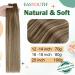 Easyouth Ombre Wire Human Hair Extensions 20 Inch 100g Balayage Brown to Honey Blonde Invisible Wire Extensions - Buy Online on GoSupps.com