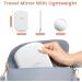 Rechargeable Lighted Travel Makeup Mirror with 10X Magnification - 3 Color Lighting, Touch Screen Dimming - Slim LED Vanity Mirror for Cosmetic, Portable - Buy Online on GoSupps.com