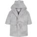 Baby Boy Girl Plush Fleece Dressing Gown Robe 6-12 Months Grey - Soft, Cosy & Warm Gift - Buy Online on GoSupps.com