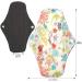 PHOGARY Reusable Bamboo Cloth Menstrual Pads (7-Pack) | Large Washable Sanitary Pads Set for Heavy Flow | Overnight Period Panty Liners with Wet Bag - Buy Online on GoSupps.com