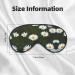 Wild White Daisy Flower Sleep Mask | Adjustable & Breathable Eye Mask for Ultimate Comfort | International Shipping Available - Buy Online on GoSupps.com
