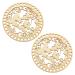 FAVOMOTO Natural Wooden Basket Bottom 2Pcs Butterfly Circle Blank Hollow Crochet Basket Wood Base Weaving Board for DIY Knitting Crochet Bag Bottom Shaper