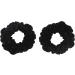 Zac's Alter Ego Set of 2 Extra Large Black Soft Velvet Strong Hair Scrunchies - Buy Online on GoSupps.com