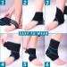 ELEVON Adjustable Ankle Support Brace with Foot Strap - Breathable & Prevents Sprains - Men and Women Achilles Tendon Support - Relieves Plantar Fasciitis - Reduce Pain - Buy Online on GoSupps.com