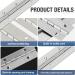 12 Inch Heavy Duty Stainless Steel Piano Hinge with Screws - Smooth Polished Folding Marine Hinge - Buy Online on GoSupps.com