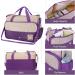 Halovie Multifunction Diaper Backpack - Adjustable Shoulder Bag with Large Capacity & Baby Bottle Holder - Violet - Buy Online on GoSupps.com