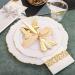 200 Pieces Gold Plastic Silverware Disposable - Elegant Gold Utensils for 50 Guests - Perfect for Weddings and Parties - Buy Online on GoSupps.com