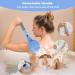 Back Brush Shower - 55cm Removable Body Brush for Gentle Peeling Easy Cleaning & Blood Circulation - Blue - Buy Online on GoSupps.com