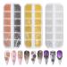 MEILINDS 3D Nail Caviar Beads, Nail Art Decoration Mini Metal Nail Beads, 4 Colors Steel Ball Gems Nail Charms for Acrylic Nails Design, Nails Supplies Accessories for Women Manicure(3 boxes) 3 Boxes Metal Ball