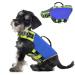 VavoPaw Dog Life Jacket, Life Jacket for Dogs with High Buoyancy Rescue Handle, Adjustable Ripstop Safety Vest Float Lifesaver Vest Reflective Stripes for Swimming Boating Dogs, Small Size, Dark Blue Small Indigo