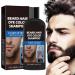 Nbzsmlkn Beard Hair Dye Color Shampoo Beard Color for Men Beard Dye for Men Black Root Touch Up Beard & Mustache Coloring Natural Looking Gray Coverage Hair & Beard Dye Shampoo 1Pc