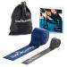 Long Gamma Flossing Bands - 2 Set latex compression muscle tapes strength training medical tapes for rehabilitation - improvement in mobility and acceleration of recovery blue