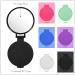 Mini Folding Compact Mirror Set - Vintage Portable Travel Makeup Mirror for Women - 18 Pieces (Pink, Purple, Green, Blue, Black, White) - Buy Online on GoSupps.com