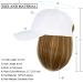 Qlenkay Baseball Hat with 14 Straight Bob Hairstyle Attached Wig - Ginger Brown Mix Bleach Blonde for Women/Girls - Buy Online on GoSupps.com