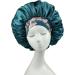 Silk Hair Bonnet for Sleeping - Reduce Frizz and Knots - Sleep Cap for Black Women - Teal, One Size M/L - Buy Online on GoSupps.com