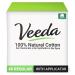 Veeda 100% Natural Cotton Tampons - Regular Absorbency with leak proof protection - Compact BPA-Free Applicator - Unscented & Free from Chlorine Toxin - 48 Count