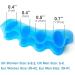 Bukihome Silicone Toe Spreader | 6 Hallux Correction Gel Toe Separators | Bunion Relief | Blue - Buy Online on GoSupps.com
