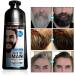 KVSERT 3 x Permanent Beard Dye Shampoo for Dying Beard Removal White Gray Beard Hair Beard Shampoo 200 ml - Buy Online on GoSupps.com
