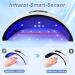 36W UV Lamp for Gel Nails - Professional LED Nail Dryer with 3 Timers LCD Display & Car Sensor - Perfect Valentine's Day Gift for Women (White) - Buy Online on GoSupps.com