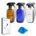 Premium Empty glass Spray Bottles for cleaning solutions with 09 Cleaning Formulas. Reusable 16 oz spray bottles for cleaning solutions. Refillable cleaning spray bottles with Adjustable Nozzle Squirt