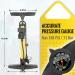 MOHEGIA Bike Floor Pump with Gauge - High Pressure 160 PSI - Schrader and Presta Valve - Yellow - Buy Online on GoSupps.com