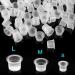 Ink Caps Cups NAQASE 300Pcs Pigment Cups Mixed Sizes Microblading Ink Cups Disposable Tattoo Ink Containers Pigment Caps Cups for Tattoo Ink Large