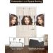 3 Way Mirror for Self Hair Cutting - 360 Trifold Barber Mirrors | 3 Sided Makeup Mirror for Hair Coloring, Braiding, DIY Haircuts - Perfect Gift for Men & Women | Black (Without LED) - Buy Online on GoSupps.com