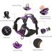Heele No-Pull Dog Harness & Crockery | Reflective Adjustable Dog Accessories for Medium Dogs - Purple - Buy Online on GoSupps.com
