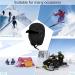 Men's Trapper Bomber Hat - Winter Russian Aviator Style with Ear Flaps, Fur Lined Facemask Cap in Black - Buy Online on GoSupps.com