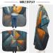Shop Waterproof Barber Cape - Geometry Blue & Orange | Cheetah Haircut Bib for Men & Women | Unisex Hair Cutting Cape - Buy Online on GoSupps.com
