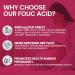 Red Label Health Folic Acid 400 mcg Tablets 60 Vitamin B9 Tablets (2 Month Supply) Folate Fertility Supplement for Women Vegan Vegetarian Supports Maternal Tissue Growth Made in The UK 1 count (Pack of 60) - Buy Online on GoSupps.com