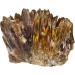 Nupuyai Natural Amber Calcit Rawstein Crystal Geode - Reiki Healing Stone Cluster for Home Decoration - Buy Online on GoSupps.com