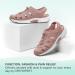 Orthofeet Women's Arch Support Sandals for Heel and Foot Pain Relief - Laguna 10.5 Wide Peach - Buy Online on GoSupps.com