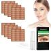 288 piece of loophola stripes loophola tapes eyelid stripes double-sided eyelid tapes invisible immediate eyelid lift for bumps/drops/hood lider with tweezers fork size: XL 288PCS-XL