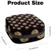 Polka Dot Black & Gold Menstrual Cup Bag - Portable Feminine Storage Pockets for Women & Teens - Multi-Colored Tampon Holder - Buy Online on GoSupps.com