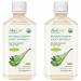 AloeCure Pure Aloe Vera Juice USDA Certified Organic, Natural Flavor Acid Buffer, 2x500ml Bottle, Processed Within 12 Hours of Harvest to Maximize Nutrients, No Charcoal Filtering-Inner Leaf
