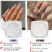 BISHENGYF 6 Pcs White Chrome Pearl Nail Glitter Dust for Magic Mirror Effect Nail Art - Buy Online on GoSupps.com