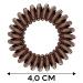 Buy Reskthetic High-Quality Brown Spiral Hair Ties - Eco-Friendly & Gentle on Hair for Girls & Women | 12x4 cm - Buy Online on GoSupps.com