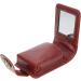 VALICLUD Travel Vanity Bag - Stylish Pocket Mirror & Lipstick Organizer - Portable Cosmetic Pouch for Purse - Claret - Buy Online on GoSupps.com