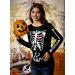 G and PL Halloween Women's Maternity Top - Long Sleeve Funny Costume with Skeleton Baby Print | Sizes S-XXL - Buy Online on GoSupps.com