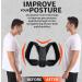 5-Star Posture Corrector Back Brace for Men & Women | Adjustable Upper & Mid Spine Support | Neck Shoulder Clavicle Pain Relief - Breathable One Size - Buy Online on GoSupps.com